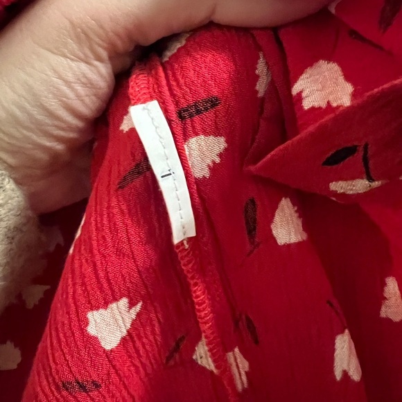 Billabong Women's Red Lust Linger Top Size Small - Picture 7 of 11